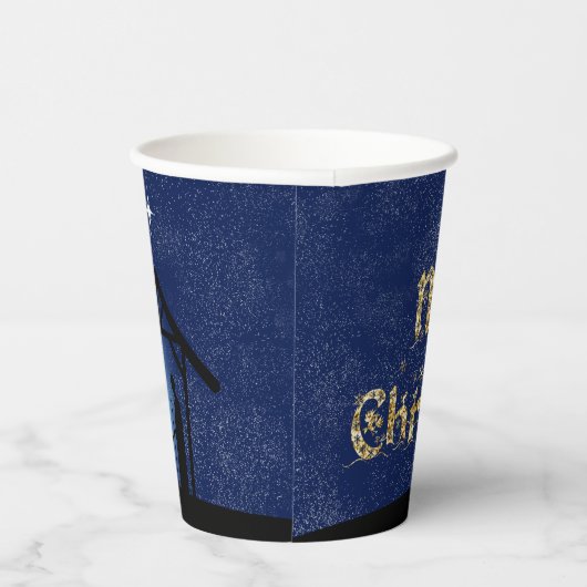 Christmas Nativity Scene Religious 紙コップ (右)