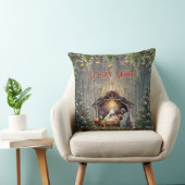 Christmas Nativity Scene Throw Pillow クッション (椅子)
