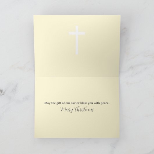 Christmas Nativity Scripture Isaiah Bethlehem カード (内部)