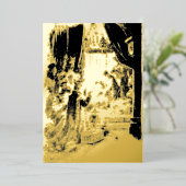 Christmas Nativity Vintage Victorian Era 1895 箔シーズンカード (立ち正面)