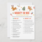 Christmas Naughty or Nice Game シーズンカード (正面)