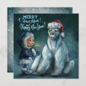 Christmas - New Year Card ノートカード (正面/裏面)