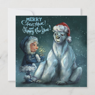 Christmas - New Year Card ノートカード