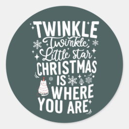 Christmas | New Year sticker ラウンドシール