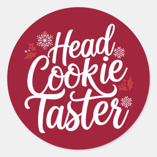 Christmas | New Year sticker ラウンドシール (正面)