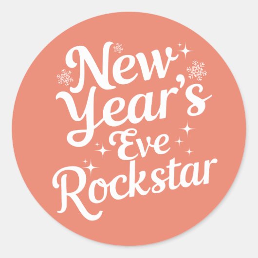 Christmas | New Year sticker ラウンドシール (正面)