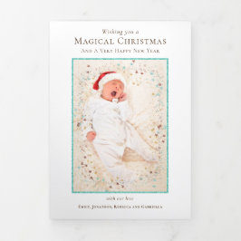 Christmas Newsletter Year In Review 11写真 三つ折りクリスマスカード