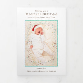 Christmas Newsletter Year In Review 11写真 三つ折りクリスマスカード