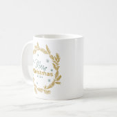 Christmas nice botanical mug コーヒーマグカップ (正面左)