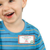 Christmas Nice List Certificate Elf Approved Santa ラベル