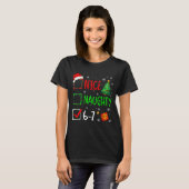 Christmas Nice Naughty 67 Brainrot Funny 6-7 Meme  Tシャツ (正面フル)