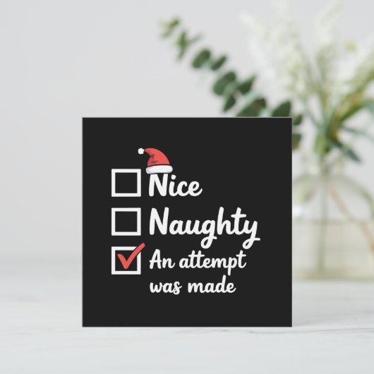 Christmas Nice Naughty Attempt Was Made Xmas 招待状 (スタンド正面)