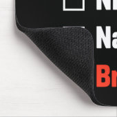 Christmas Nice Naughty Bruh Funny Xmas List  マウスパッド (コーナー)