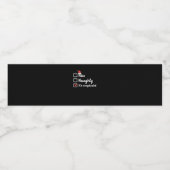 Christmas Nice Naughty Its Complicated  ペットボトルラベル (シングルラベル)