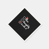 Christmas Nice Naughty Worth It Funny  スタンダードカクテルナプキン (角)