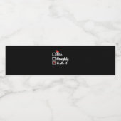 Christmas Nice Naughty Worth It Funny  ペットボトルラベル (シングルラベル)