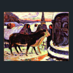 Christmas Night, fine art painting by Gauguin ポスター<br><div class="desc">Christmas Night,  fine art painting by Paul Gauguin</div>