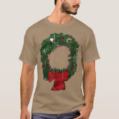 Christmas Nightmare Wreath Funny Tシャツ (正面)
