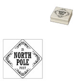 Christmas North Pole Post Festive ラバースタンプ (押印)