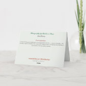 Christmas-Northern lights with Santa シーズンカード (裏面)