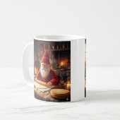 Christmas Norwegian Nisse Making Lefse, Mug コーヒーマグカップ (正面左)