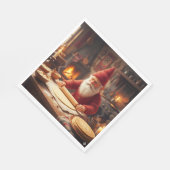 Christmas Norwegian Nisse Making Lefse, Napkins スタンダードランチョンナプキン (角)