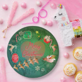 Christmas Nostalgia Paper Plate ペーパープレート (パーティー)
