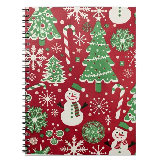Christmas Notebooks – Festive Journals & Holiday  ノートブック (正面)