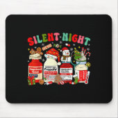 Christmas Nurse Funny Peppermint Mocha Profol Er E マウスパッド (正面)