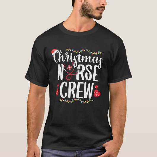 Christmas Nurse Nursing School RN Nurse Practition Tシャツ (正面)