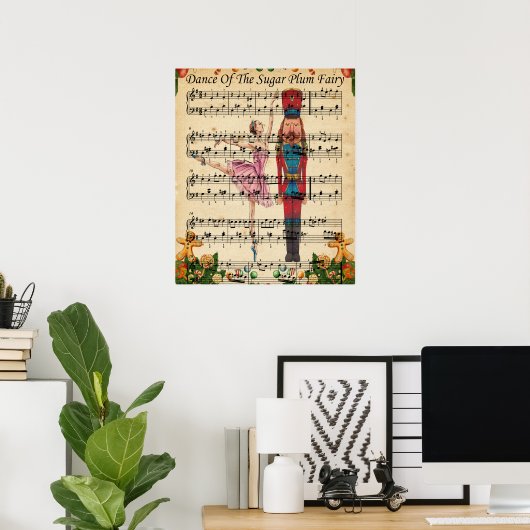 Christmas Nutcracker Ballet Poster ポスター (ホームオフィス)