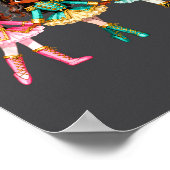 Christmas Nutcracker Black Girls Kids Festive Xmas ポスター (角)