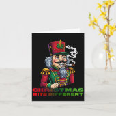 Christmas Nutcracker Christmas Hits Different  カード (黄色い花)