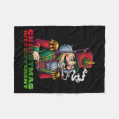 Christmas Nutcracker Christmas Hits Different  フリースブランケット (正面(横))