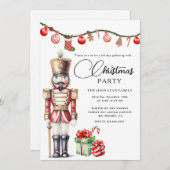 Christmas Nutcracker Isolated 招待状 (正面/裏面)