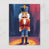 Christmas Nutcracker | Merry Christmas Watercolor シーズンポストカード (正面)