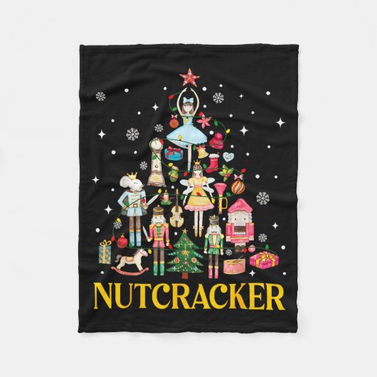 Christmas Nutcracker Squad Ballet Dance Women Kid  フリースブランケット (正面)