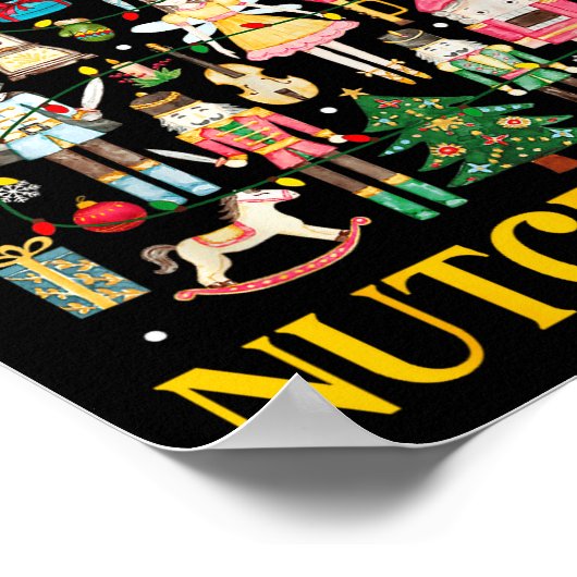 Christmas Nutcracker Squad Ballet Dance Women Kid  ポスター (角)