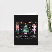 Christmas Nutcracker Squad Ballet Dance Women Kids カード (正面)