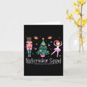 Christmas Nutcracker Squad Ballet Dance Women Kids カード (黄色い花)