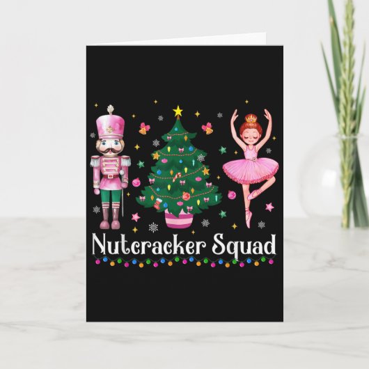 Christmas Nutcracker Squad Ballet Dance Women Kids カード (正面)
