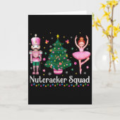 Christmas Nutcracker Squad Ballet Dance Women Kids カード (黄色い花)