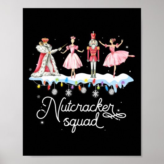 Christmas Nutcracker Squad Ballet Dance Women Kids ポスター (正面)