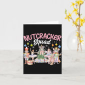 Christmas Nutcracker Squad Ballet Family Matching カード (黄色い花)