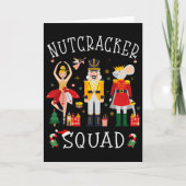 Christmas Nutcracker Squad Byllet Dance Women Kids カード (正面)