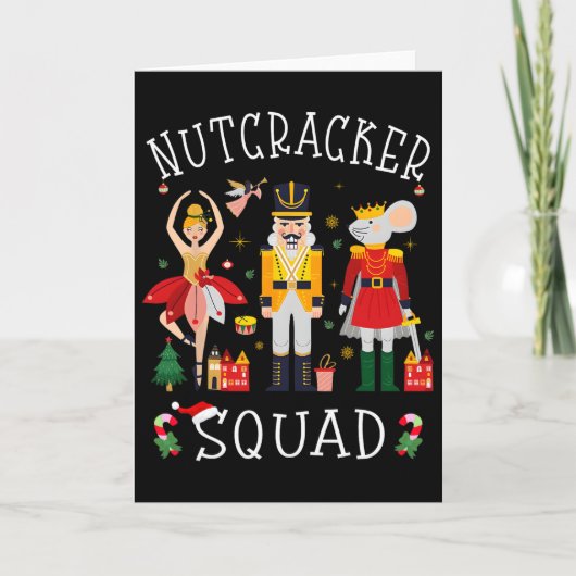 Christmas Nutcracker Squad Byllet Dance Women Kids カード (正面)