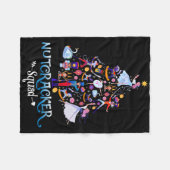 Christmas Nutcracker Squad Byllet Dance Women Kids フリースブランケット (正面(横))