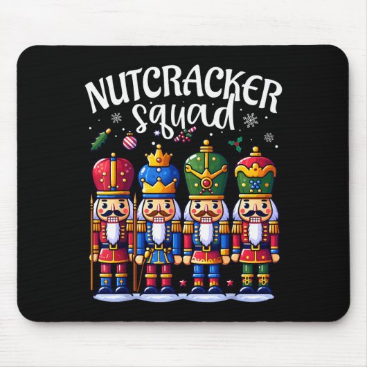 Christmas Nutcracker Squad Pajama Winter Holiday T マウスパッド (正面)