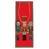 Christmas Nutcracker Trump Kennedy Musk ワインギフトバッグ (裏面)