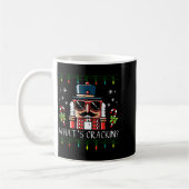Christmas Nutcracker Whats Crackin Funny Xmas Men コーヒーマグカップ (左)